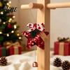 Сезонные Party Supplies Блестящие Звезда Колокольчик Украшения Пайетки Подвесное Украшение с Бантом Шишка Внутренняя Рождественская Елка Украшение Конус Искрящийся Подвеска