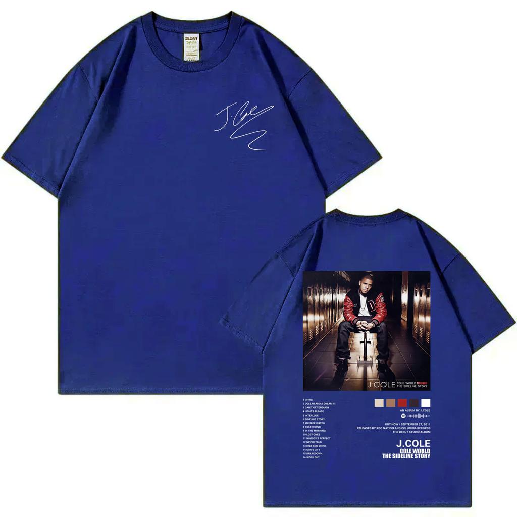 Hot Rapper J Cole Album Cover Graphic T Shirts Hip Hop Vintage Short Sleeve Tshirt Men Women Casual Fashion Oversized Tshirts
