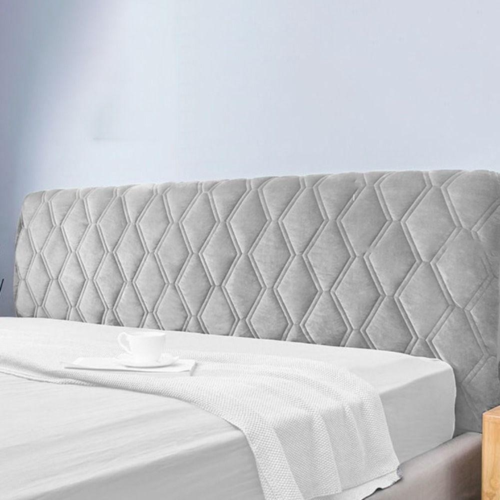 Однотонный чехол на изголовье кровати Всесторонний пылезащитный чехол на изголовье Бархатный чехол для изголовья Отель