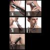 KEMEI KM-5857 All-in-One Led Digital Display Shaver with Base Large Capacity Battery Lcd Display Scraper Slicked Hair Clippers with Guide Combs