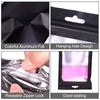 100 Pcs Flat Foil Zip Lock Bags Bath Salt Cosmetic Bag One Side Clear Mini Thick Mylar Resealable Bags Smell Proof Ziplock Baggi
