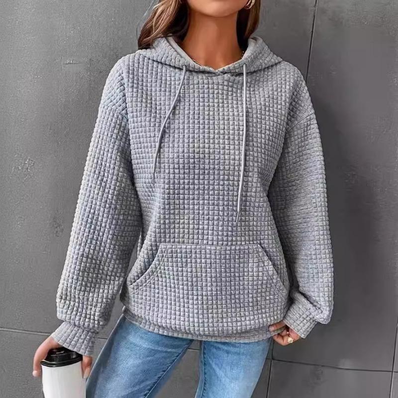 YYFS Женские модные повседневные однотонные худи и свитшоты с капюшоном и длинными рукавами с принтом