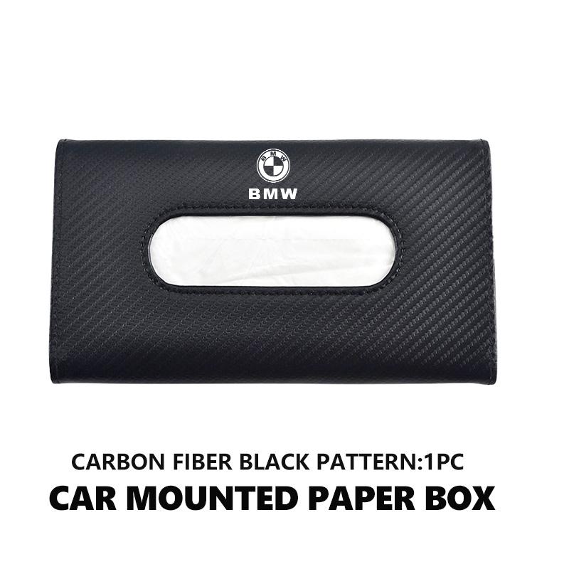 Car Tissue Box Sun Visor Hanging Napkin Holder Paper Rack Organizer For BMW Performance X1 M3 M6 F01 F02 E34 E36 E60 F10 F20 X6 ADMVN1