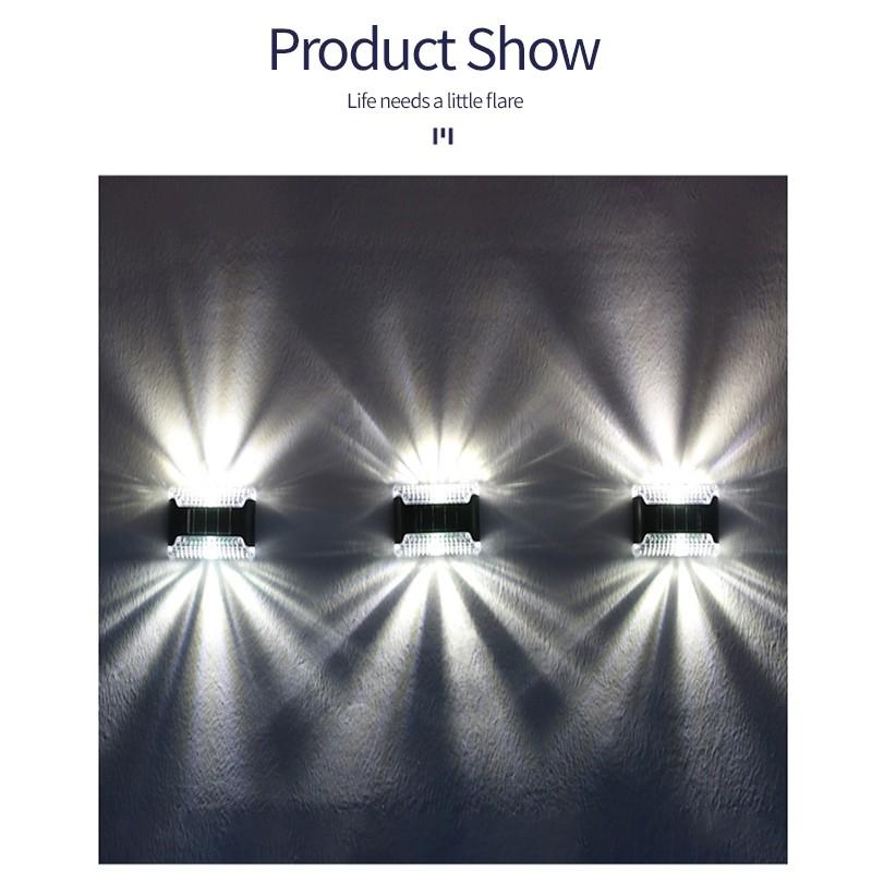 1/4/8 шт. солнечный светодиодный садовый солнечный фонарь, уличный солнечный свет, солнечные фонари для забора, уличный садовый путь, водонепроницаемый настенный светильник