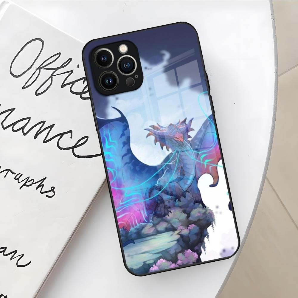 Чехол для телефона Monster Hunter World для iPhone 16 15 14 12 11 13 Pro Max Mini X Xr Xs Se 8 Plus Стеклянная крышка
