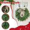 Christmas Wreath-Inch Wreath With Bells,Bow,Pinecones,Artificial Christmas Wreaths For Front Door,for Indoor Outdoor Wall Window Porch Christmas Decor