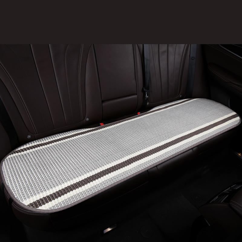 Трендовый вязаный чехол для подушки на автомобильное сиденье, летний дышащий ледяной шелк, четырехсезонный защитный коврик для автомобильного сиденья, передний и задний коврик для сиденья