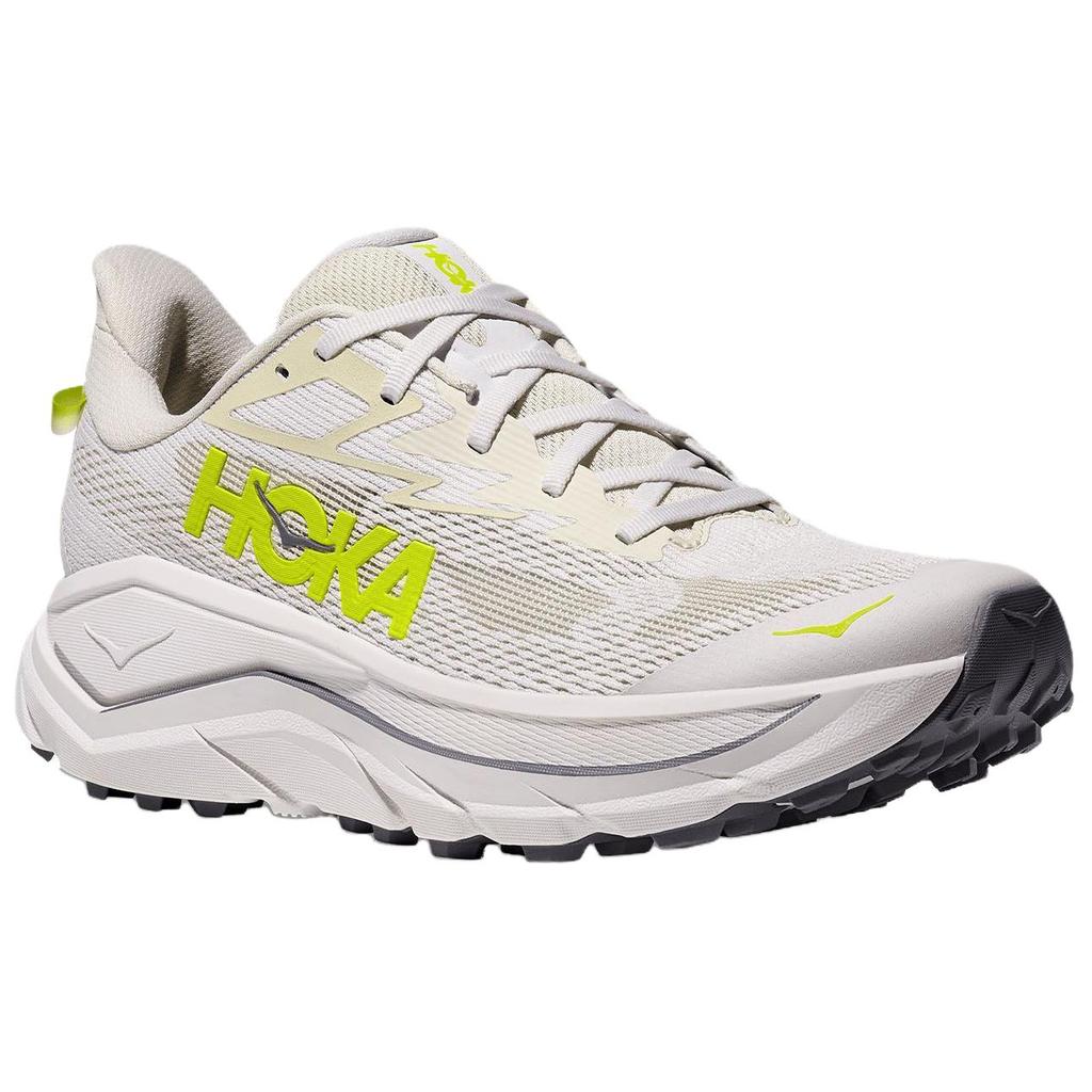 HOKA One One Кроссовки для бега Challenger 8 с поддержкой и воздухопроницаемостью, мужские, бело-зеленые 1168716-WNH