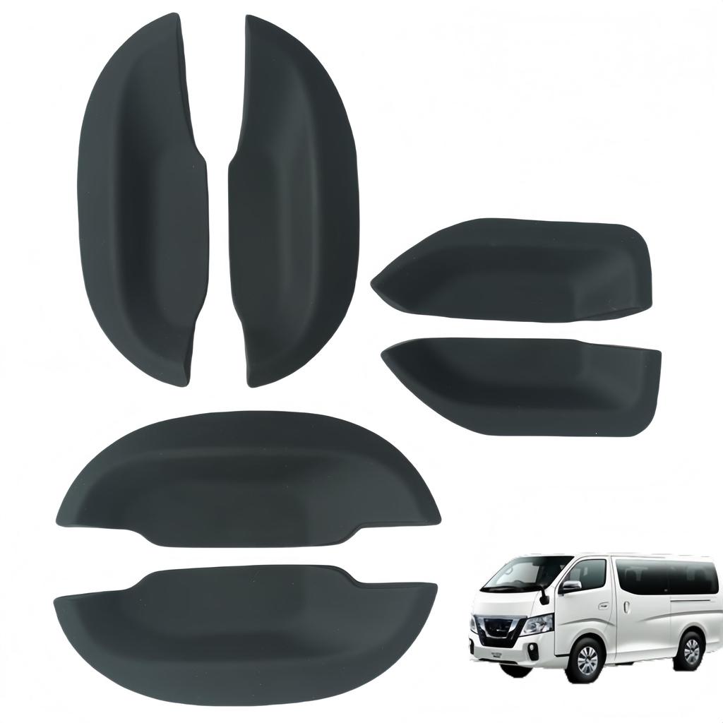 KICARYAJP Door Knob Undercover for NV350 Caravan E26 2012 Protects Door Exterior Door Handle Scratch Door Knob Exterior Easy (H24).6-6P Black, Knobs,