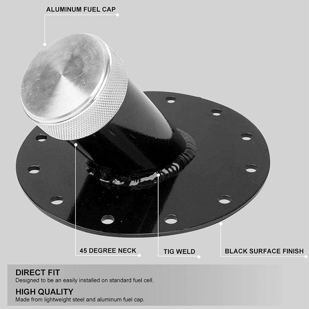 Aluminum Fu-el Cell G-as Tank Aluminum 45 Degree 45 Degree 1.5 Remote Fast Fill 2.75 Filler NeckCap
