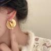 European American Retro Metal High-End Earrings: Niche, Simple, Trendy Design Ear Hoops