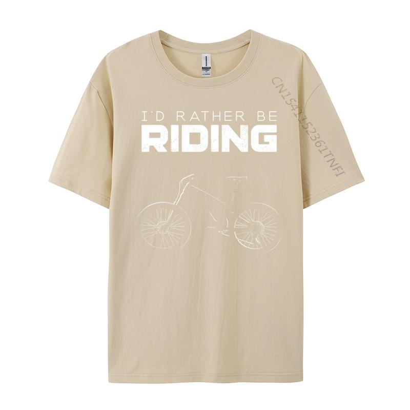 Id Rather Be Riding Mtb Mountain Bike I Love Mtb Mountain Bike Tops Tees Student TShirts Funny Tops Tees Discount