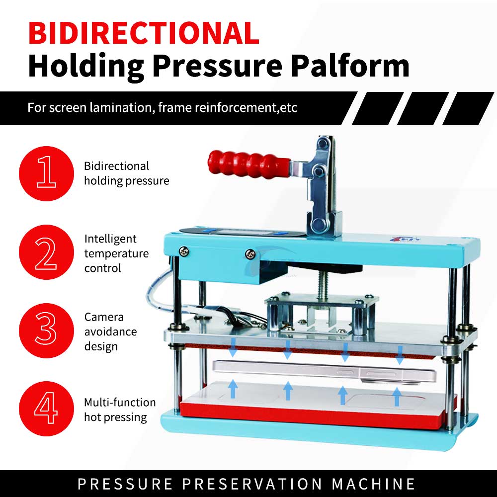 HZY EXS-18 Universal Heating Holding Pressure Platform Adjustable Mobile Phone Screen Lamination Frame Reinforcement Repair Tool