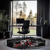 Мотоциклы для бездорожья Печатный круглый ковер Коврик для стула Ковер для зоны прихожей, для офисного стула Гостиной Спальни Кухни.