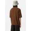 Customellow Brown Soft Half Sleeve Cardigan Cwwam25311brx