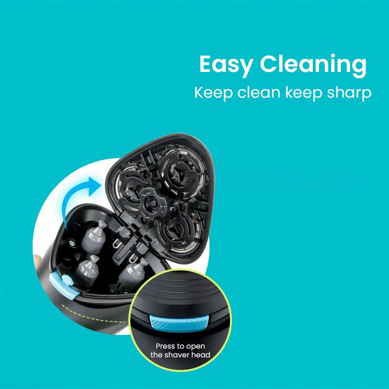 Philips Электробритва Mini Whirlwind Модернизированная импортная бритва с 3 лезвиями, водонепроницаемая и чистая бритва для всего тела S1115 [быстрая зарядка в течение 1 часа]