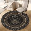 Moth Witch Magic Round Rug Nonslip Area Rug Office Chair Mat Carpet For Living Room Bedroom Home Decor