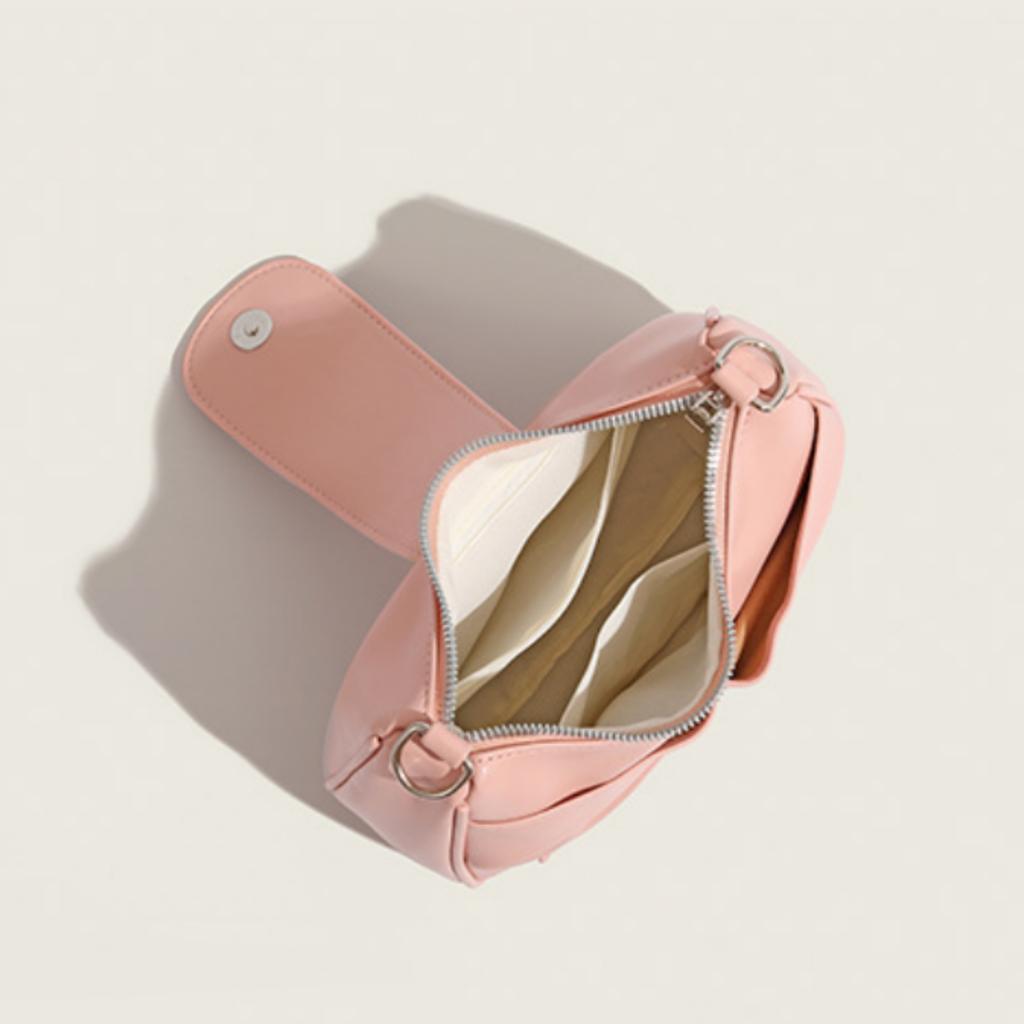 Модная женская сумка из искусственной кожи с арочным креплением под мышкой, плиссированная сумка через плечо на одно плечо, милая и элегантная, высокое качество, новая