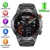 2025 New Military Edition Smart Watch Men 1000mAh Battery 1.7-inch AMOLED HD Display Bluetooth Call Clock Smartwatch LED Flashlight