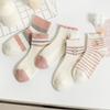 5/10 пар повседневных весенне-летних носков для детей с коротким манжетом, свежие полосатые, цветные, носки-лодочки, академический стиль, милые носки с вышивкой в виде цветов