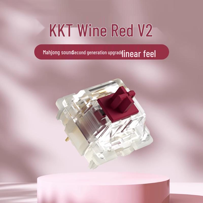 TTC Gold Pink, Kailh BOX White V2, KTT Wine Red, Gateron G Yellow Mechanical Keyboard Switches