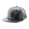 New Era RC9FIFTY Strapback New York Mets MLB Genuine Leather Retro Crown Strapback Blackout Cap, Cap, [Used]