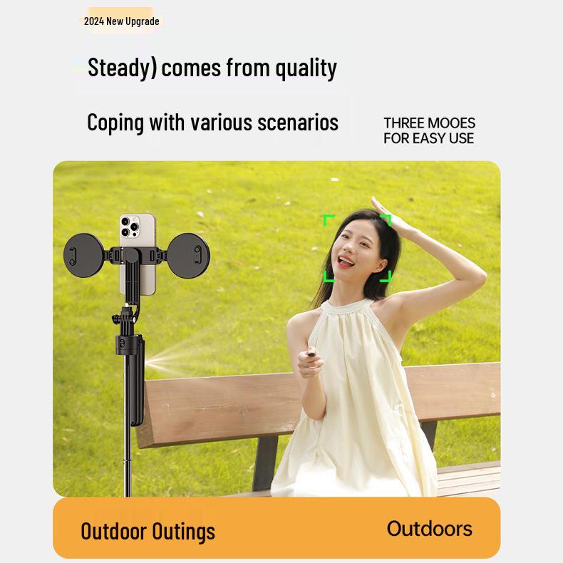 B181 360° Intelligent Face-Tracking Selfie Stick with 1.8m Four-Leg Stand