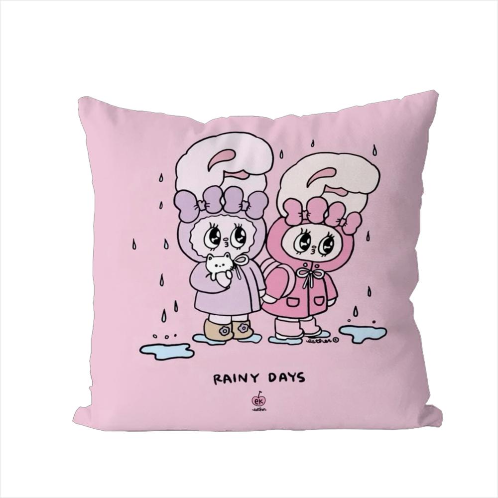 Cute EEsther Bunny Pillow Case For Car Sofa Decorative Home Doublesided Print Plush Square Throw Pillow Cushion Cover