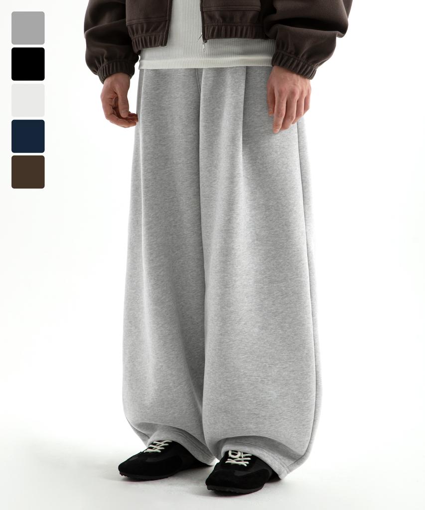 BRENSON Cozy Balloon Fit Single-Pleat Fleece-Lined Pants ( 6 Colors )