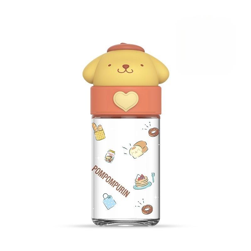Милая стеклянная бутылка для воды Sanrio Kuromi Cinnamoroll, высококачественная кружка с мультяшной тематикой