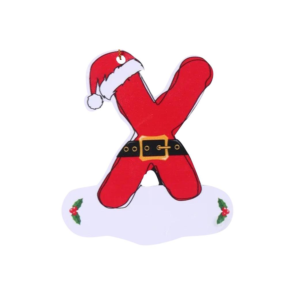 26 букв, украшение на рождественскую елку, рождественская подвеска, сделай сам, подвеска в виде алфавита, атмосферное украшение, буквы на рождественскую елку, 1 шт.