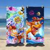 Игровой C-CrashS B-bandicoot-S Полотенце Спортивное Быстросохнущее Туристическое Снаряжение для Кемпинга Песозащитное Мягкое Легкое Большое Пляжное Полотенце