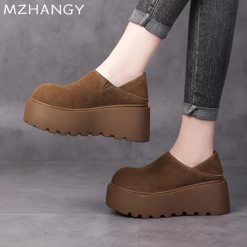 Модные женские туфли на платформе с леопардовым принтом, замшевые туфли на плоской подошве, повседневные кроссовки для женщин 2025 года, классическая спортивная обувь, новинка осени, Mujer Zapatos