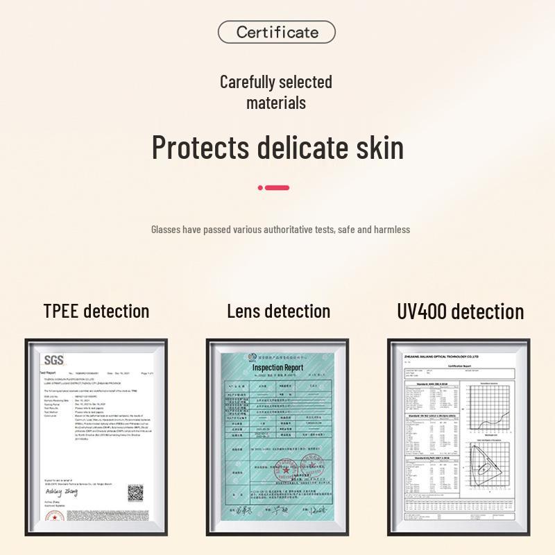 Детские поляризационные солнцезащитные очки с защитой от УФ-лучей для детей 6-12 лет - Гибкая силиконовая оправа