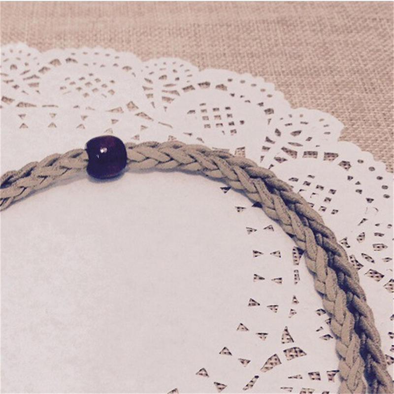 Hippie Indian Feather Headband Handmade Weave Feathers Hair Rope Headdress