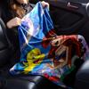 1pc Ariel Flounder blanket Lightweight Flannel Throw for Sofa Bed Travel Camping Livingroom Office Couch Chair