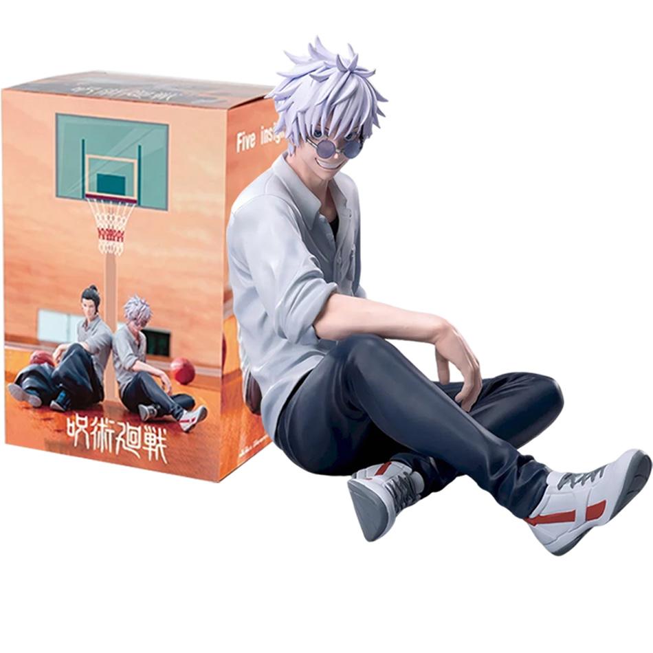 10CM Jujutsu Kaisen Animation Satoru Gojo & Geto Suguru Yumemirize Sitting Posture Action Figure Genuine Miniature Figurine Plaything