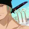 Косплей Япония 3 шт. One Piece Ророноа Зоро Серьги-гвоздики Унисекс Украшения Подарок Кос Пром Аниме Мода Серьги-крючки Клипсы