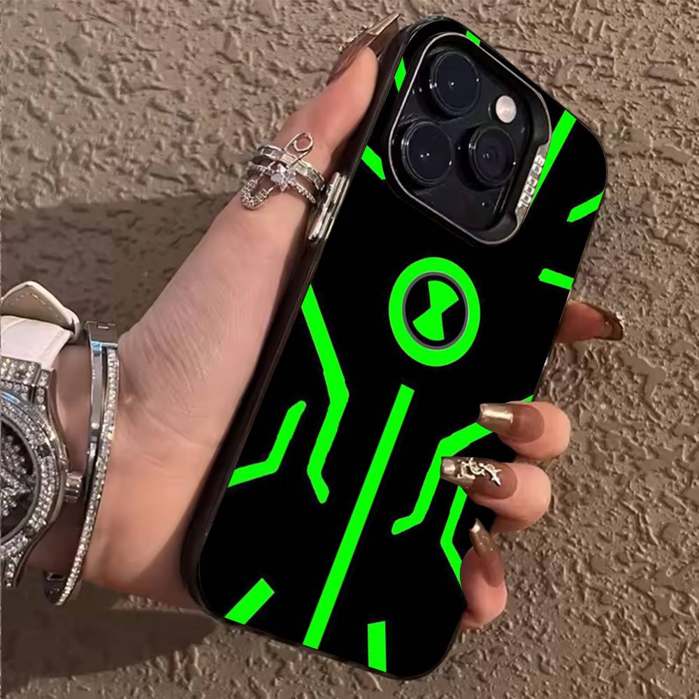 Чехол для телефона-часов B-Ben10 O-Omnitrix для iPhone 17,16,15,14,13,12,11,Pro,X,XS,Max,Plus Мягкий Черный Чехол