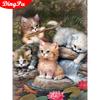 Diamond Paintnig Animal Home Decor Diamond Embroidery Mosaic Cat Full Round Handicraft Rhinestone
