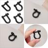 Stainless Steel Shackle Fob Bracelet Buckle Key Ring Solid Carabiner Keychain Hook D Bow Staples