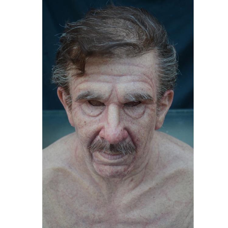 New Halloween product: Old man mask, old man and old woman headgear for holiday costumes Cos Funny props