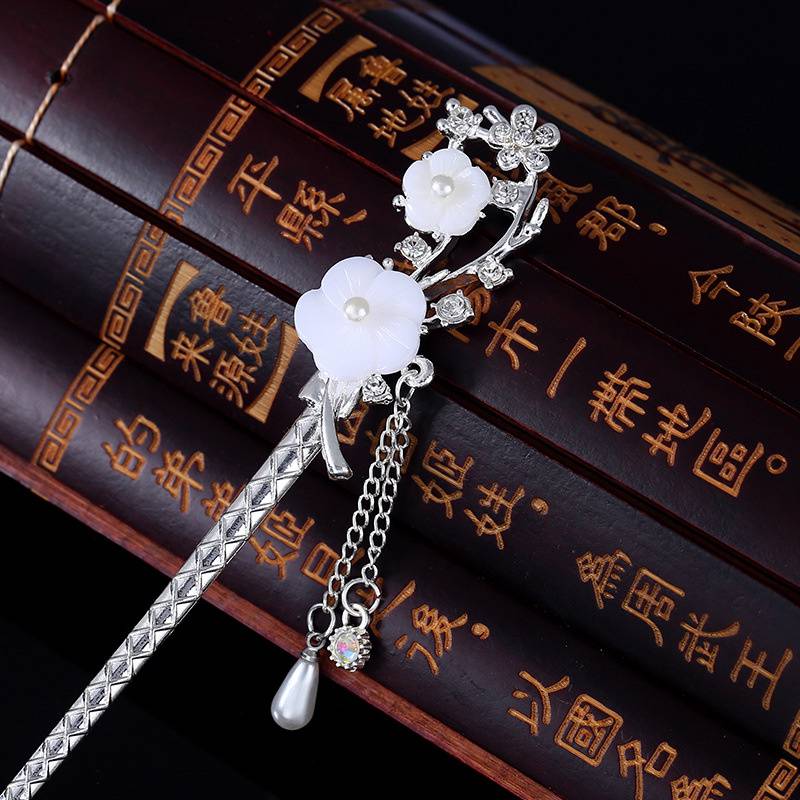 Одежда, застежка для волос Bianhua, винтажные головные уборы, заколка для волос, шпилька с кисточкой, прическа, булавка в древнем стиле, ханьские китайские аксессуары для волос, классический двор