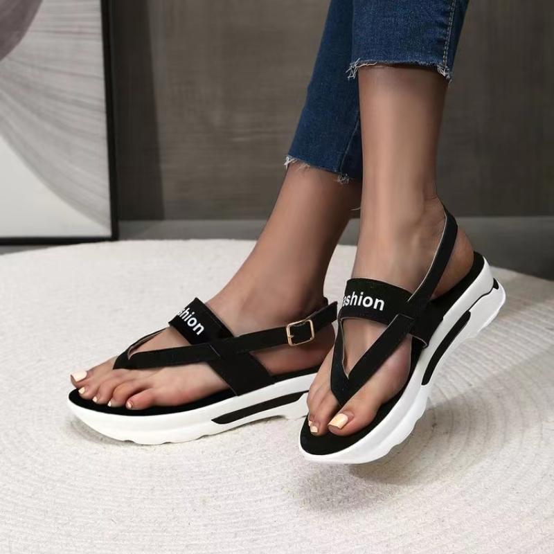 Женские сандалии, новые летние сандалии на платформе, обувь на танкетке, женские роскошные летние шлепанцы на платформе и каблуке Sandalias Mujer