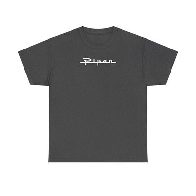 Винтажная футболка Piper для взрослых, унисекс, из плотного хлопка