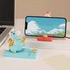 Horse Mascot Zodiac Pony Phone Holder Resin Cell Phone Bracket  Desktop Ornaments