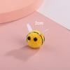 10pcs Handmade Material Yellow Wool Felt Little Bee Creative Cute Artificial Bees Crafts Felt Ball Mini Bee Clothing Decor