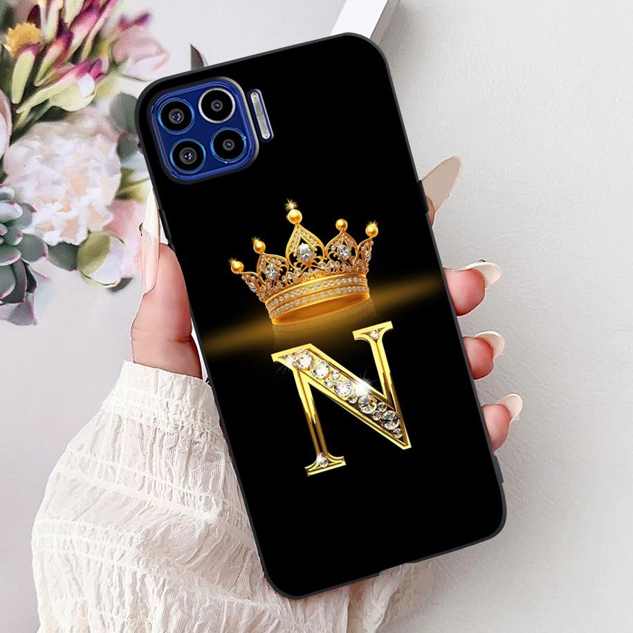 Чехол для Motorola One 5G Популярные буквы Цветочная корона Мягкий силикон Ударопрочный ТПУ Чехол для пары Для телефона Moto One 5G 2020