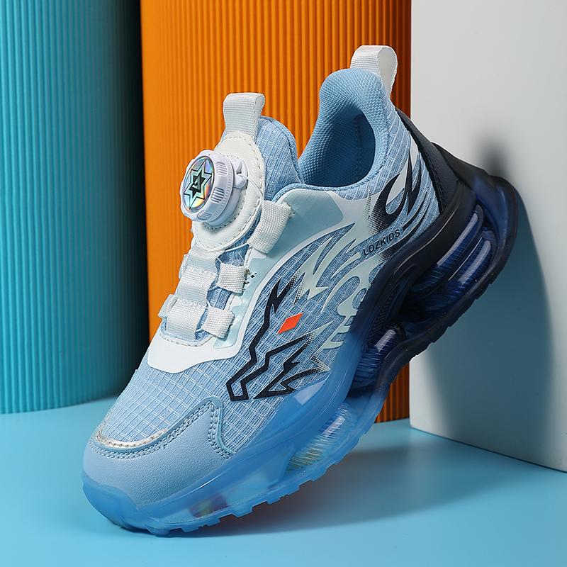 Детская обувь Повседневная обувь Обувь для родителей и детей Модная обувь Детская трендовая универсальная повседневная модная обувь с вращающимися пуговицами Баскетбольная обувь