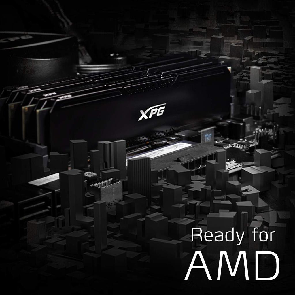 XPG GAMMIX D20 3600MHz 16GB SDRAM 288 Pin UDIMM Desktop Memory Kit Black (2x8GB) PC4-28800 (AX4U360038G18A-DCBK20)